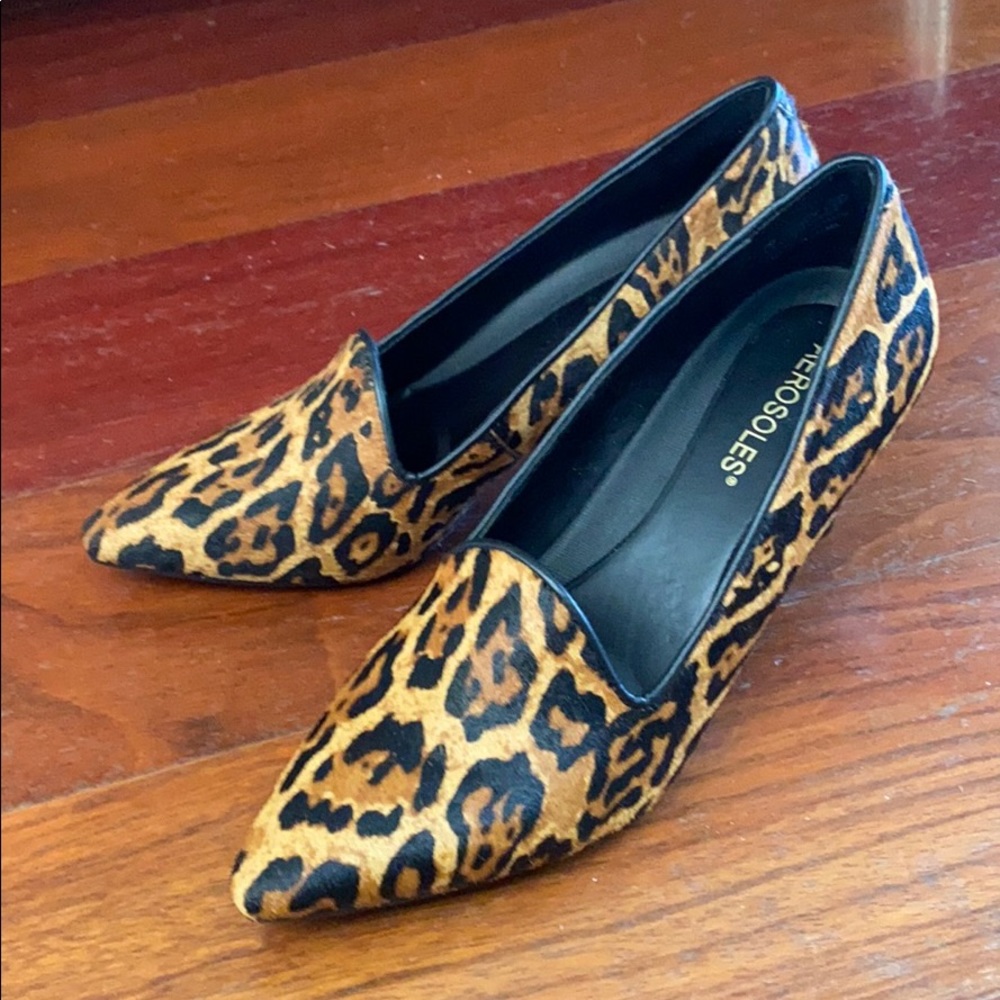 Aerosoles Macrame Leopard Heels never worn!